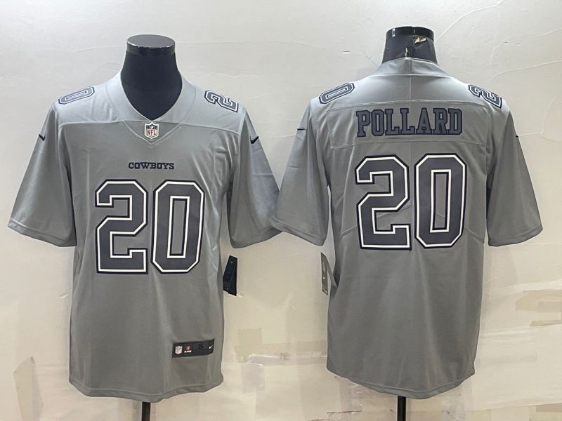 Men Dallas Cowboys #20 Pollard Grey 2022 Nike Limited Vapor Untouchable NFL Jersey->dallas cowboys->NFL Jersey